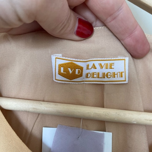 La Vie Delight | Camel Layered Dress - Picture 6 of 7